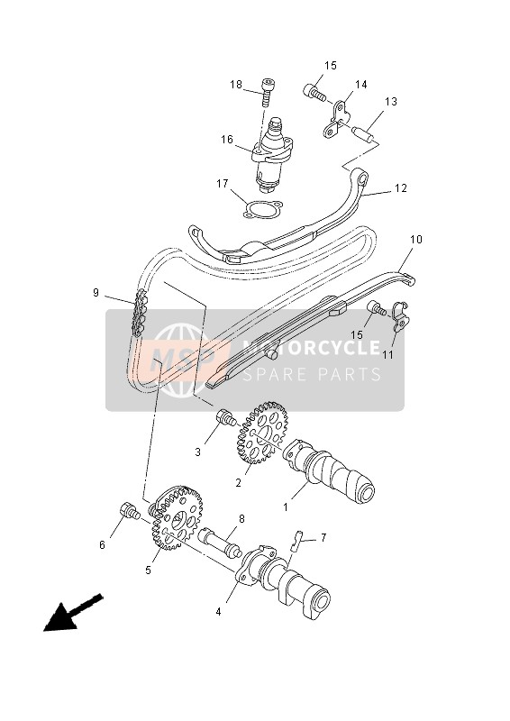 Yamaha YP400R 2015 Camshaft & Chain for a 2015 Yamaha YP400R